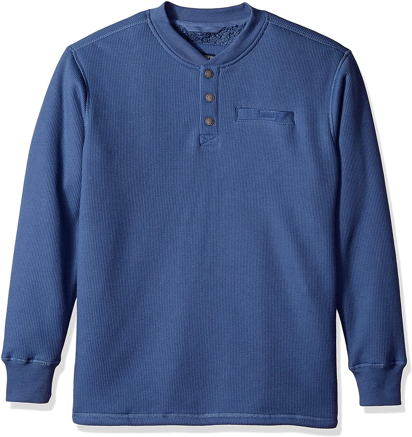 SHERPA-LINED BONDED THERMAL HENLEY PULLOVER