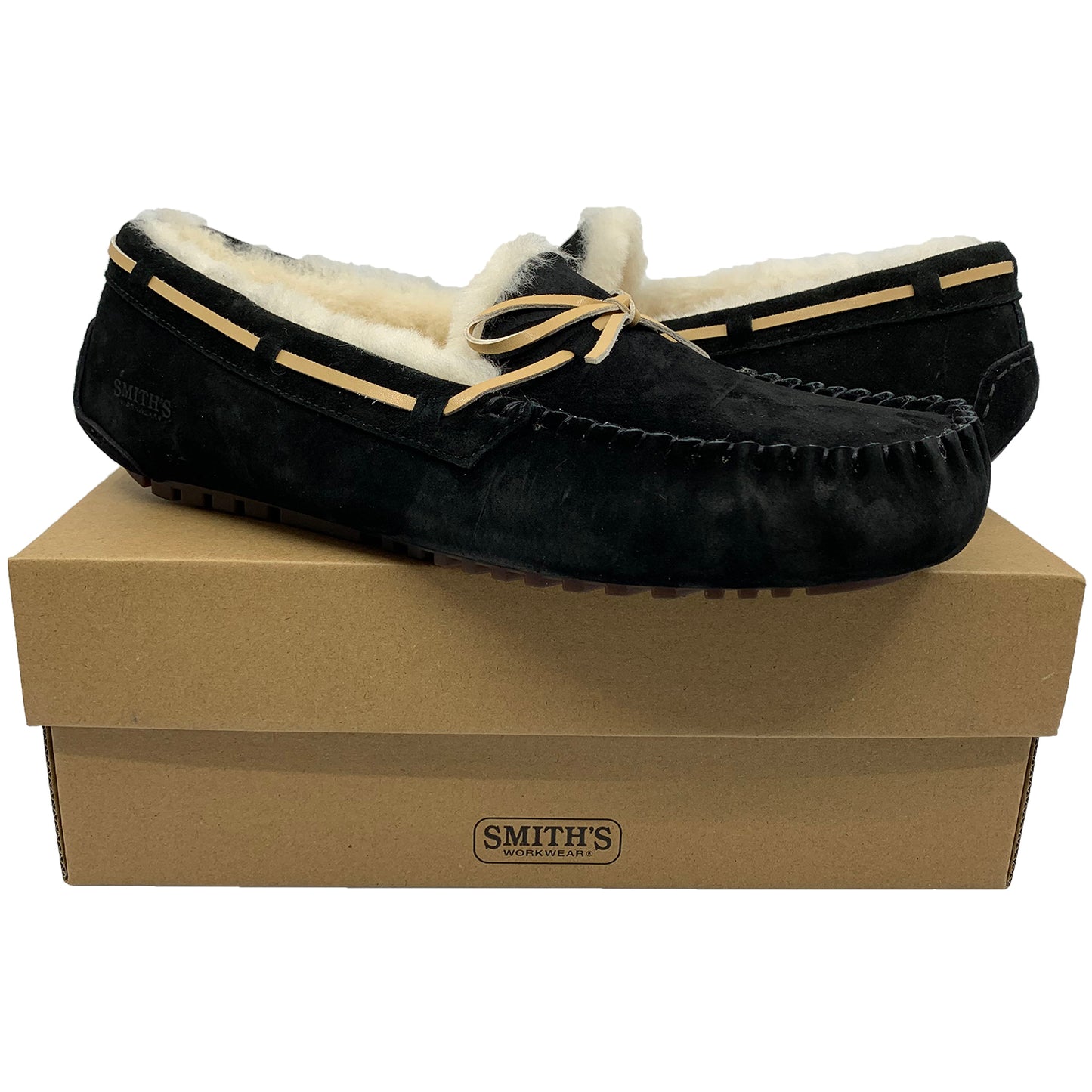 Smith's Work Wear Suede Shearling Moccasin Mens Style : Sm10034