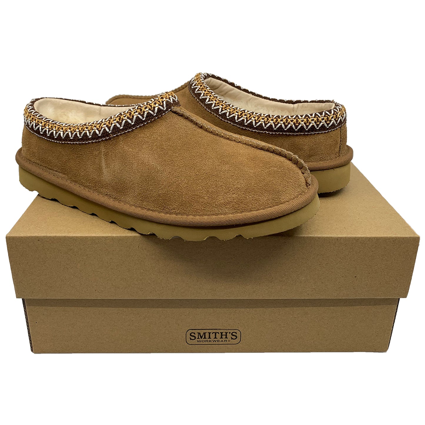 Smith's Work Wear Suede Shearling Clog Slippers Womens Style : Sm10030