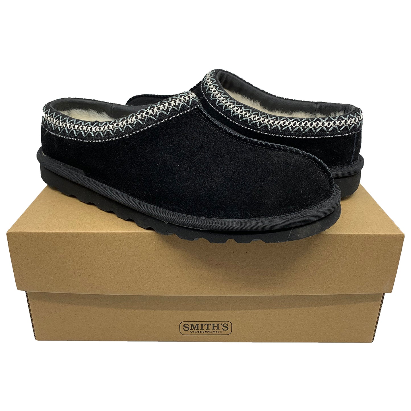 Smith's Work Wear Suede Shearling Clog Slippers Womens Style : Sm10030