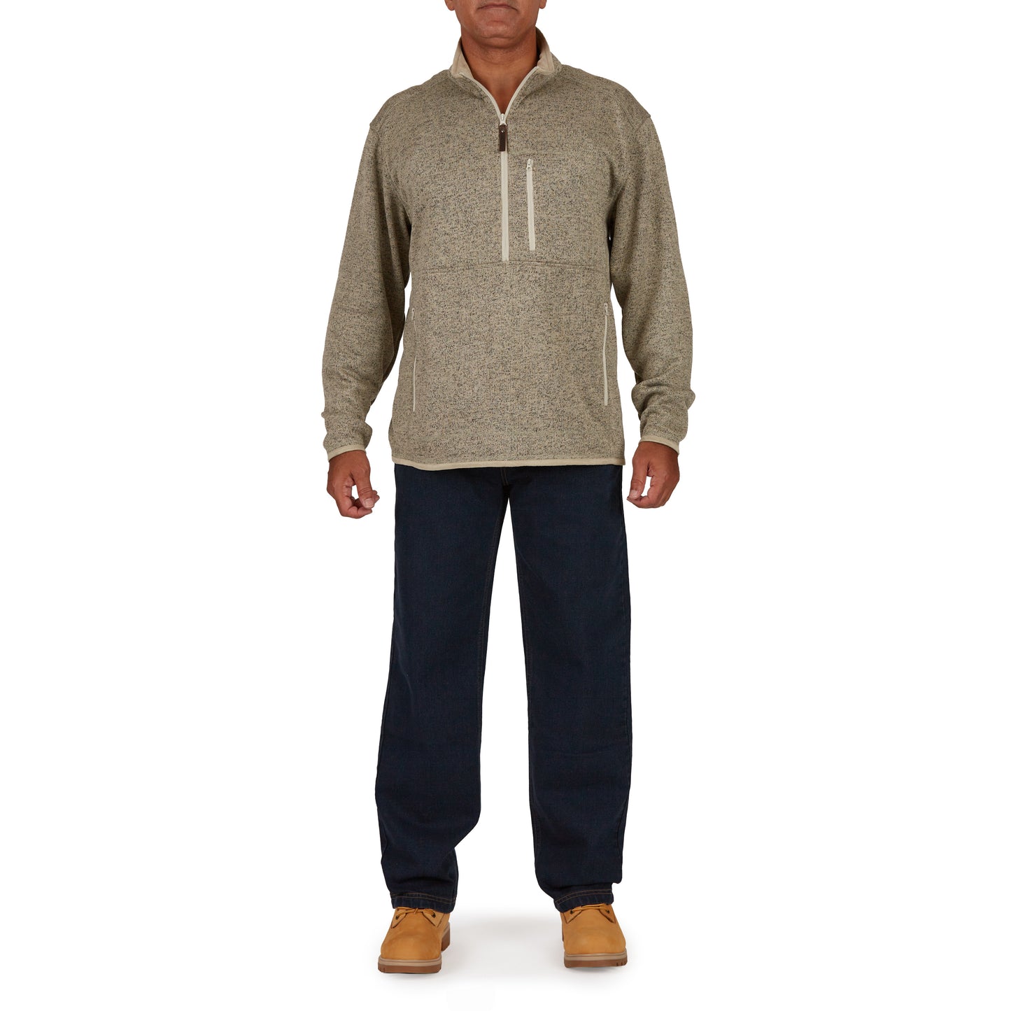 1/4 ZIP SWEATHER FLEECE JKT