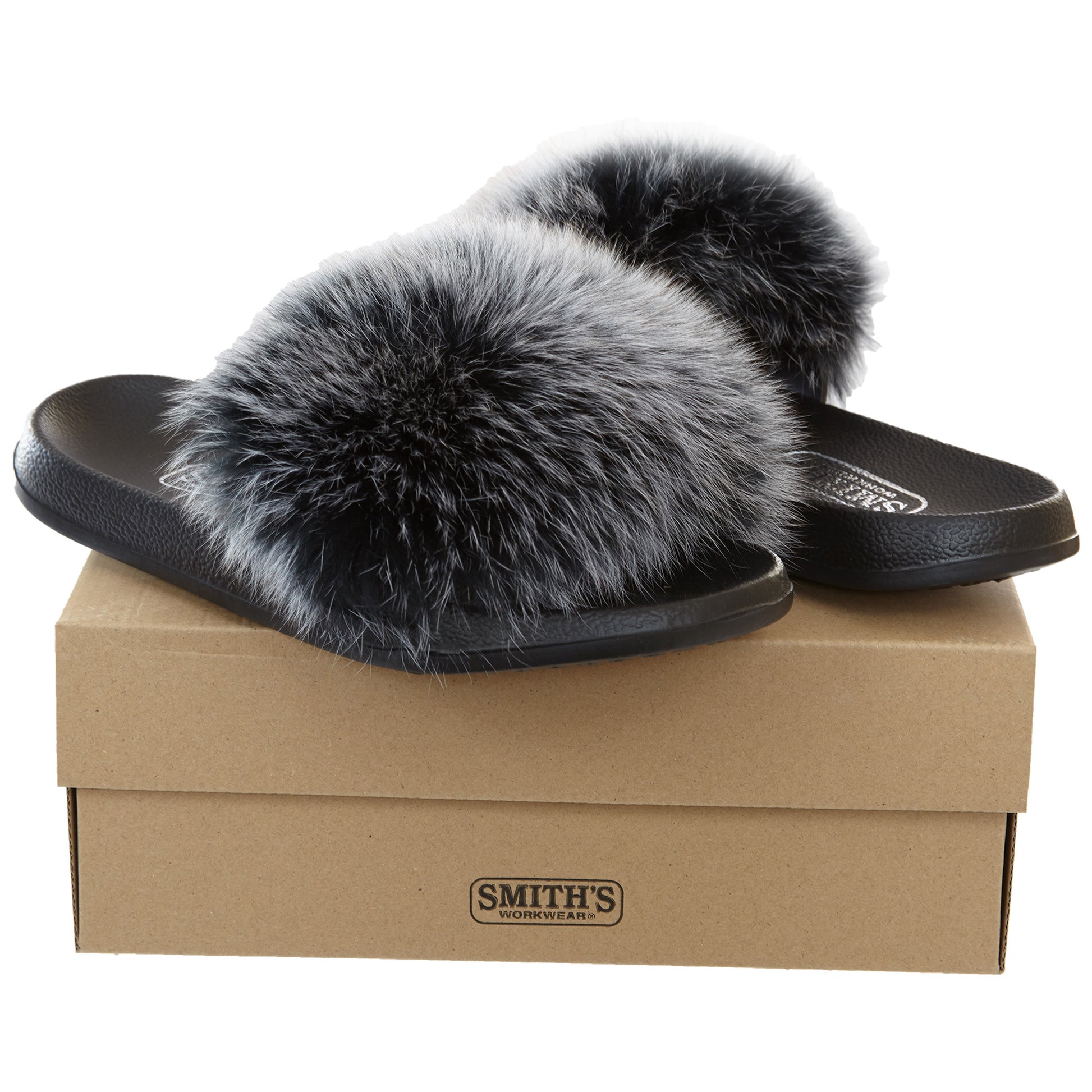 Smith's Work Wear Fur Slide Slipper Womens Style : Sm10008