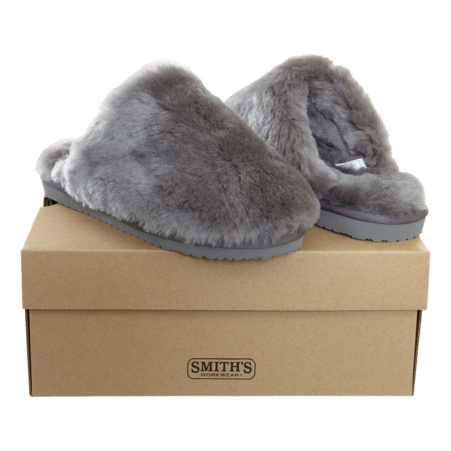 Smith's Work Wear Geninue Plush Australian Shearling Plush Mule Slippers Womens Style : Wsm30019