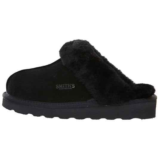 Smith's Work Wear Geninue Plush Australian Shearling & Suede Mule Slippers Womens Style : Wsm30020