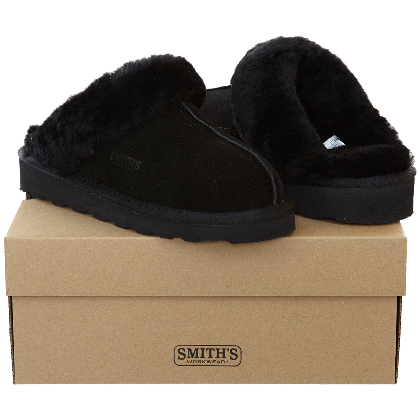 Smith's Work Wear Geninue Plush Australian Shearling & Suede Mule Slippers Womens Style : Wsm30020