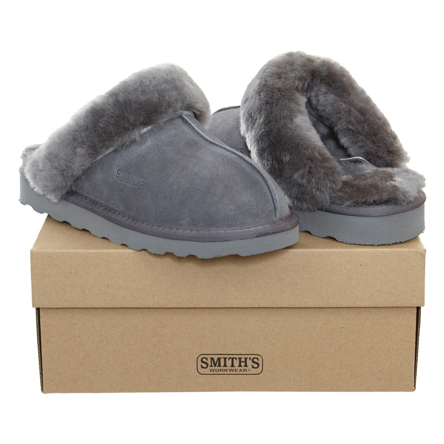 Smith's Work Wear Geninue Plush Australian Shearling & Suede Mule Slippers Womens Style : Wsm30020