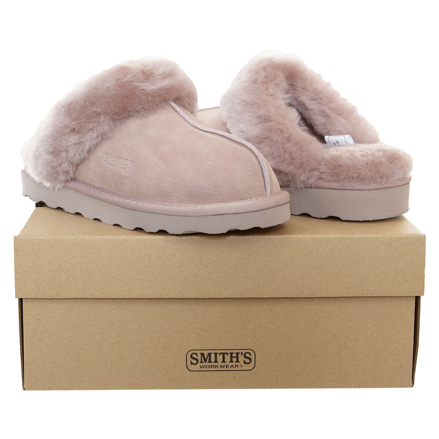 Smith's Work Wear Geninue Plush Australian Shearling & Suede Mule Slippers Womens Style : Wsm30020