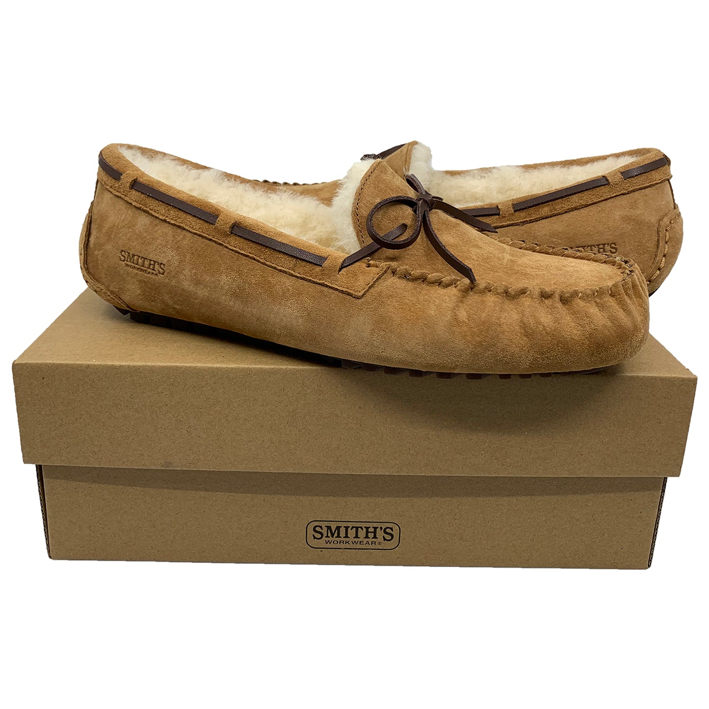 Smith's Work Wear Suede Shearling Moccasin Mens Style : Sm10034