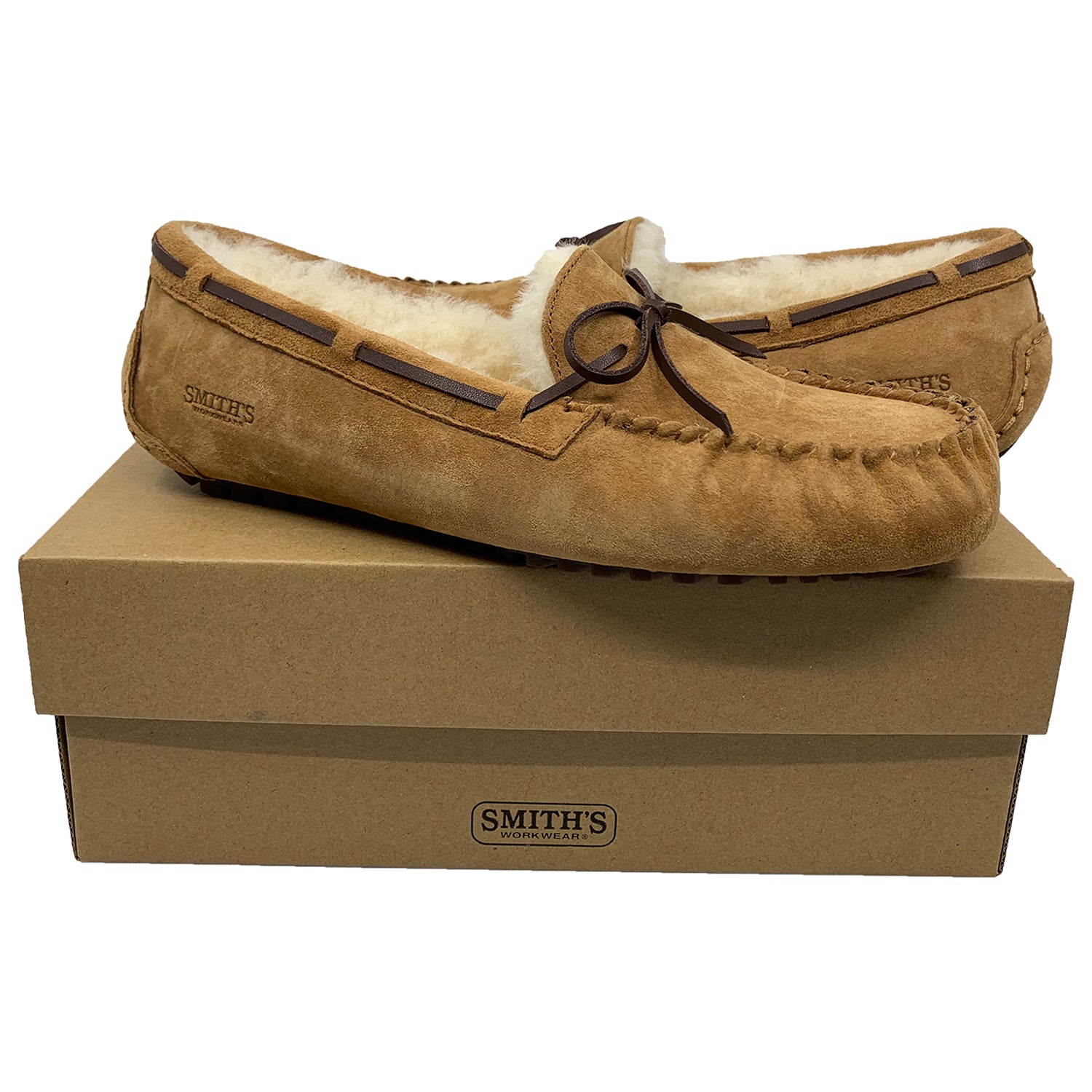 Smith's Work Wear Suede Shearling Moccasin Mens Style : Sm10034