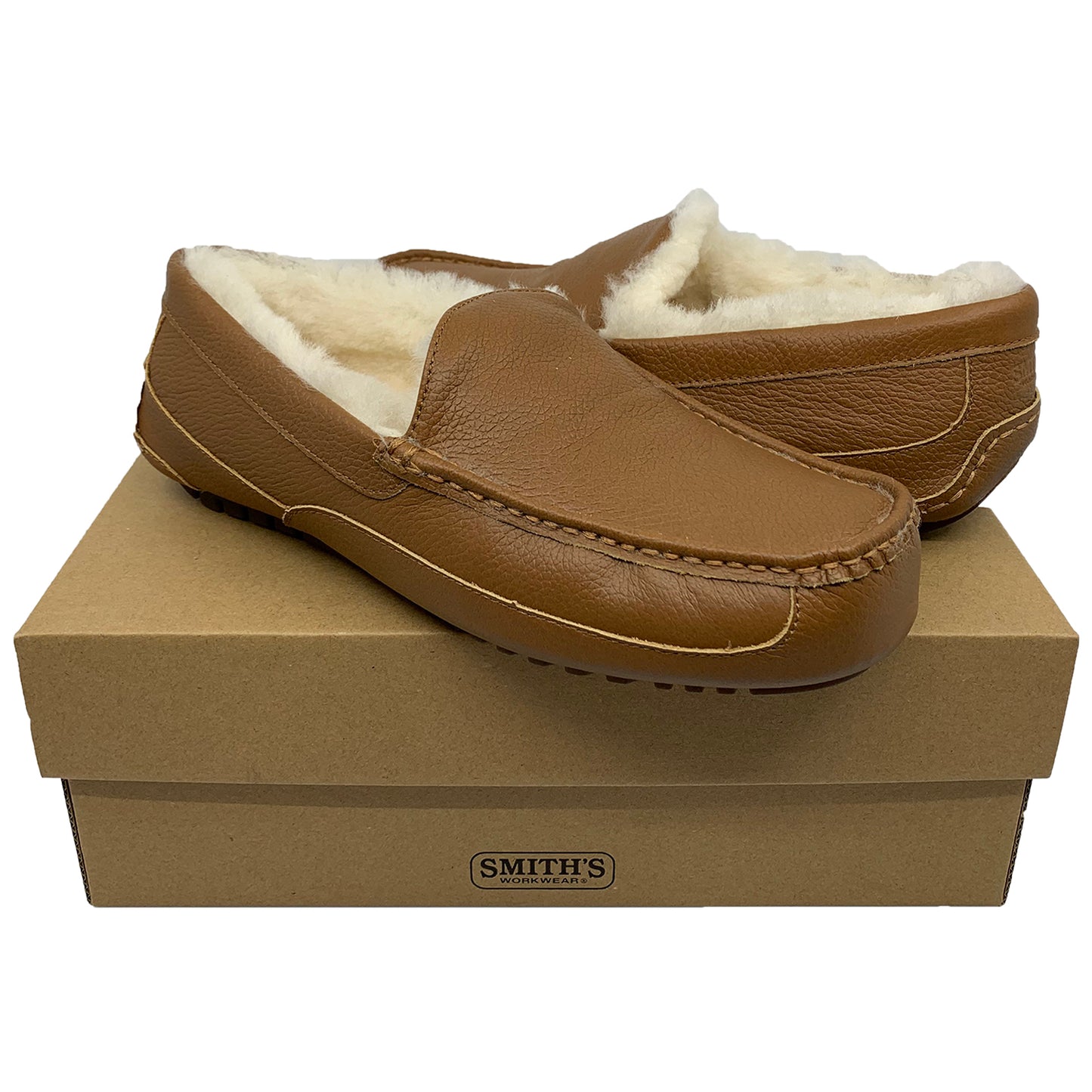 Smith's Work Wear Leather Shearling Moccasin Mens Style : Sm10032