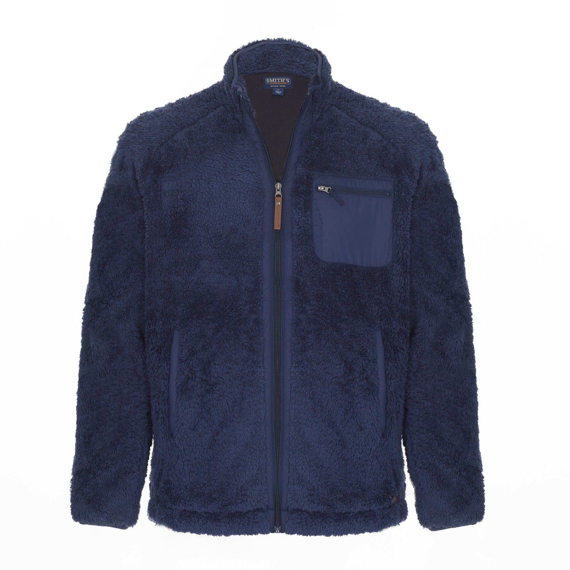 Smith's Work Wear Mens Butter Sherpa Full Zip Jkt W/3 Zip Pocket & Poly Trim Mens Style : S5502