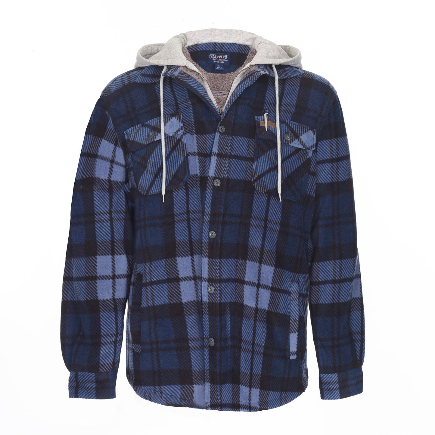 Smith's Work Wear Mens Prnt  Micfleece Sherpa Lined Jkt/hood Mens Style : S3215fc-376