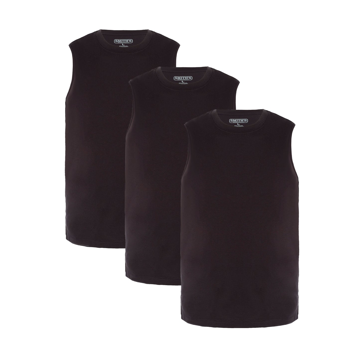 Smiths 3-pack Cotton Muscle Tees Mens Style : Sm4651lpk3