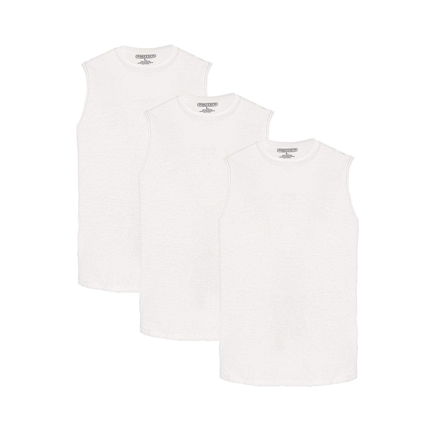 Smiths 3-pack Cotton Muscle Tees Mens Style : Sm4651lpk3