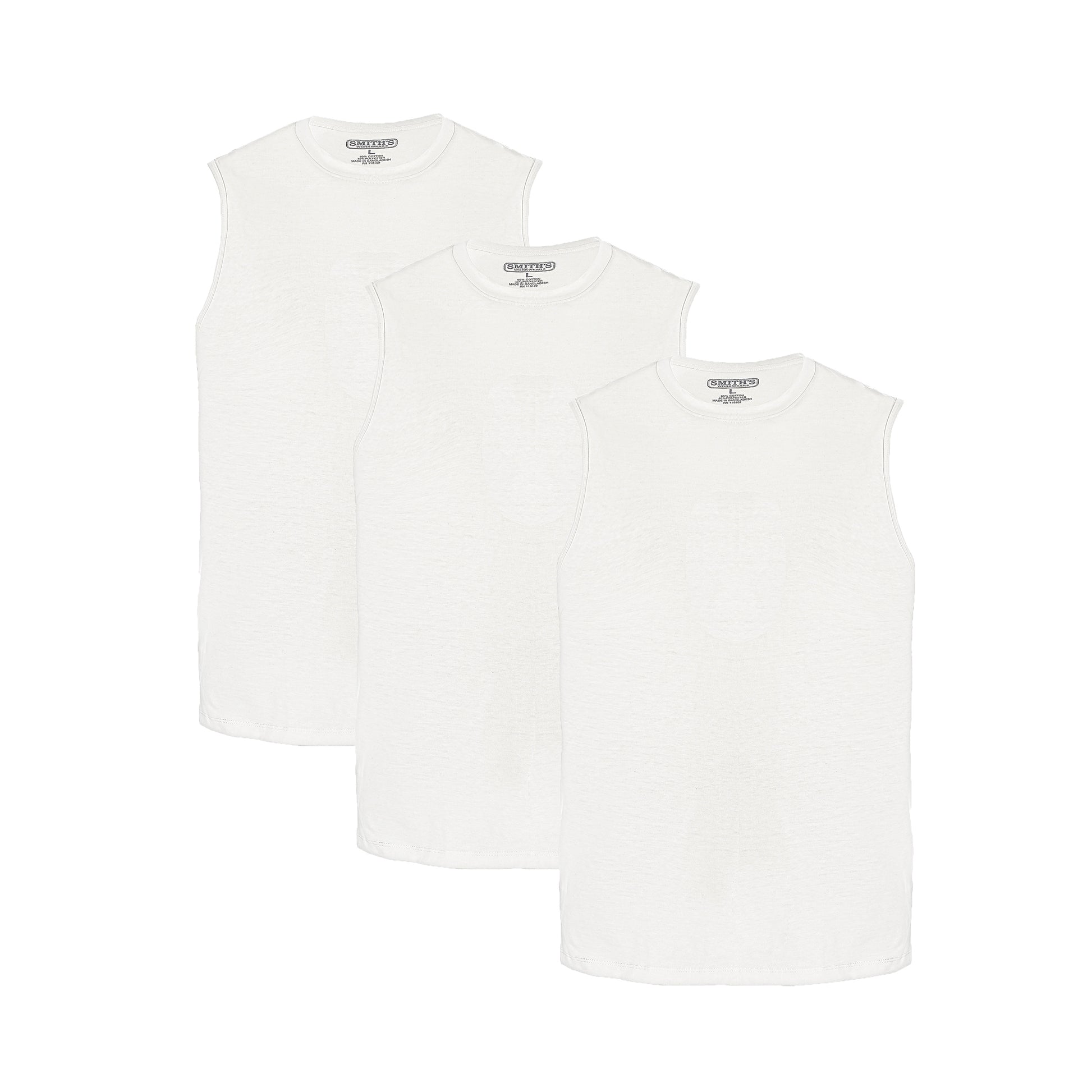 Smiths 3-pack Cotton Muscle Tees Mens Style : Sm4651lpk3