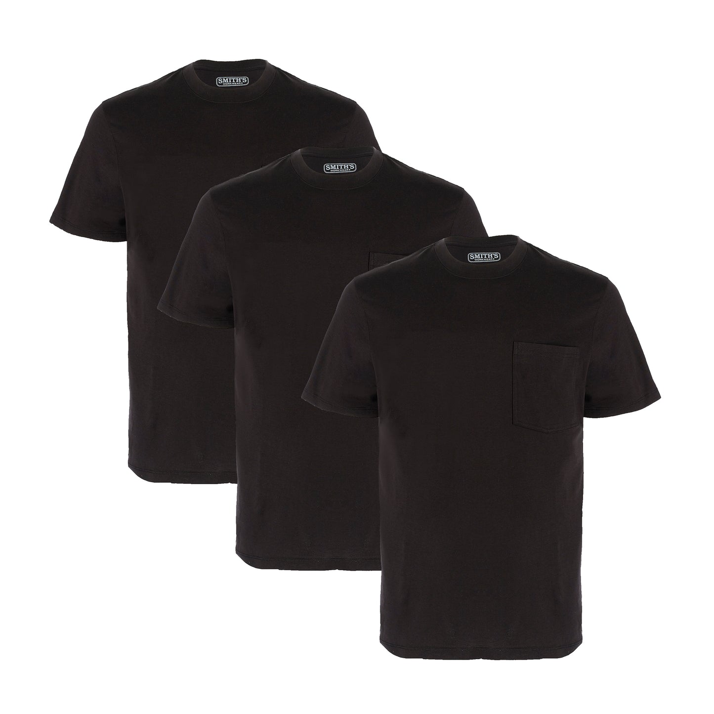 Smiths 3-pack Quick Dry Pocket Tees Mens Style : Sm4666pk3