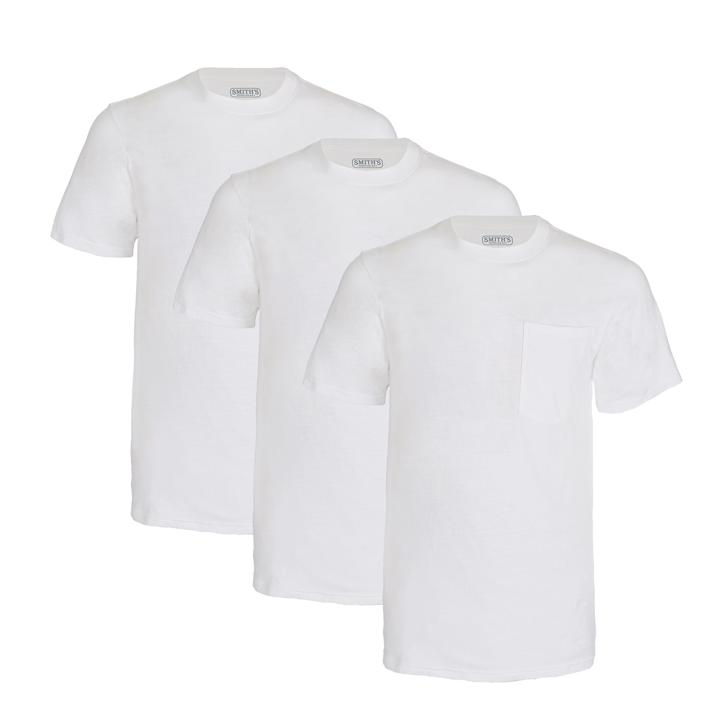 Smiths 3-pack Quick Dry Pocket Tees Mens Style : Sm4666pk3