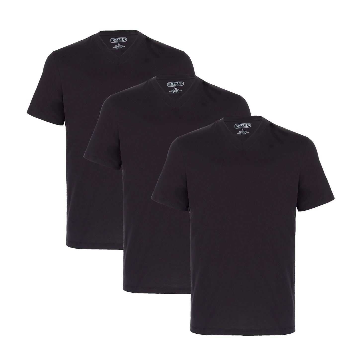 Smiths 3-pack Quick Dry V-neck Tees Mens Style : Sm4667pk3