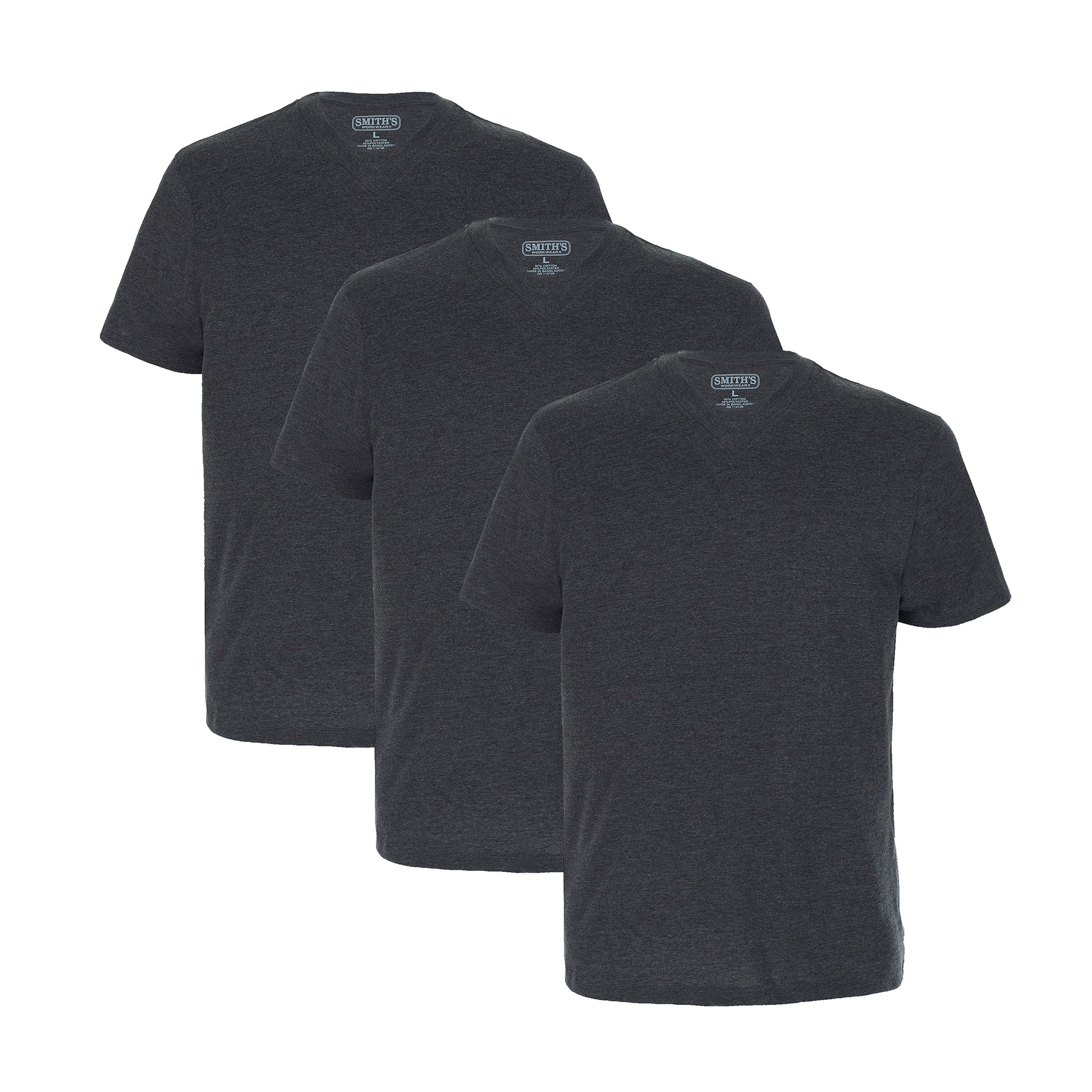 Smiths 3-pack Quick Dry V-neck Tees Mens Style : Sm4667pk3
