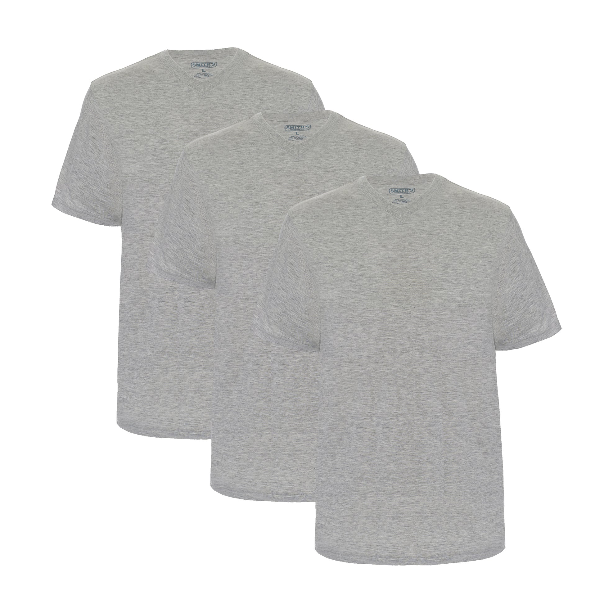 Smiths 3-pack Quick Dry V-neck Tees Mens Style : Sm4667pk3