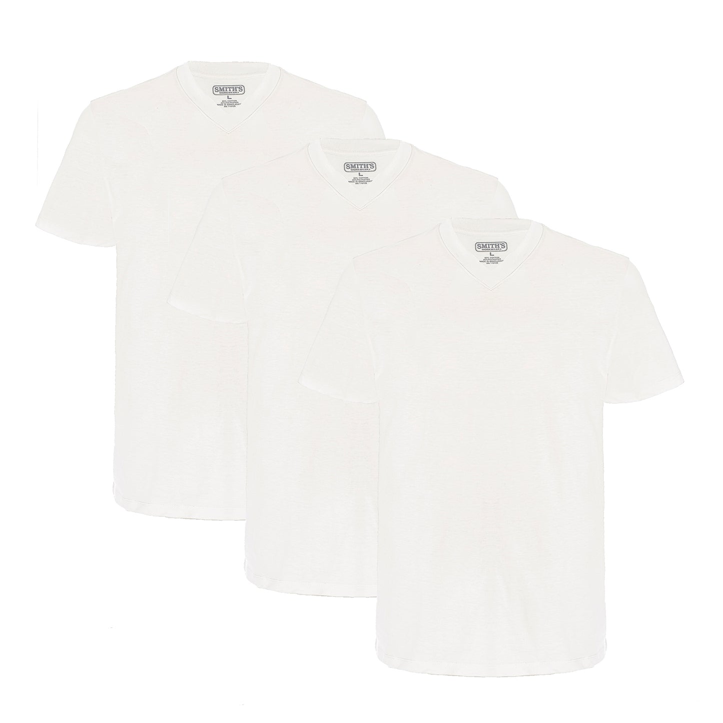 Smiths 3-pack Quick Dry V-neck Tees Mens Style : Sm4667pk3