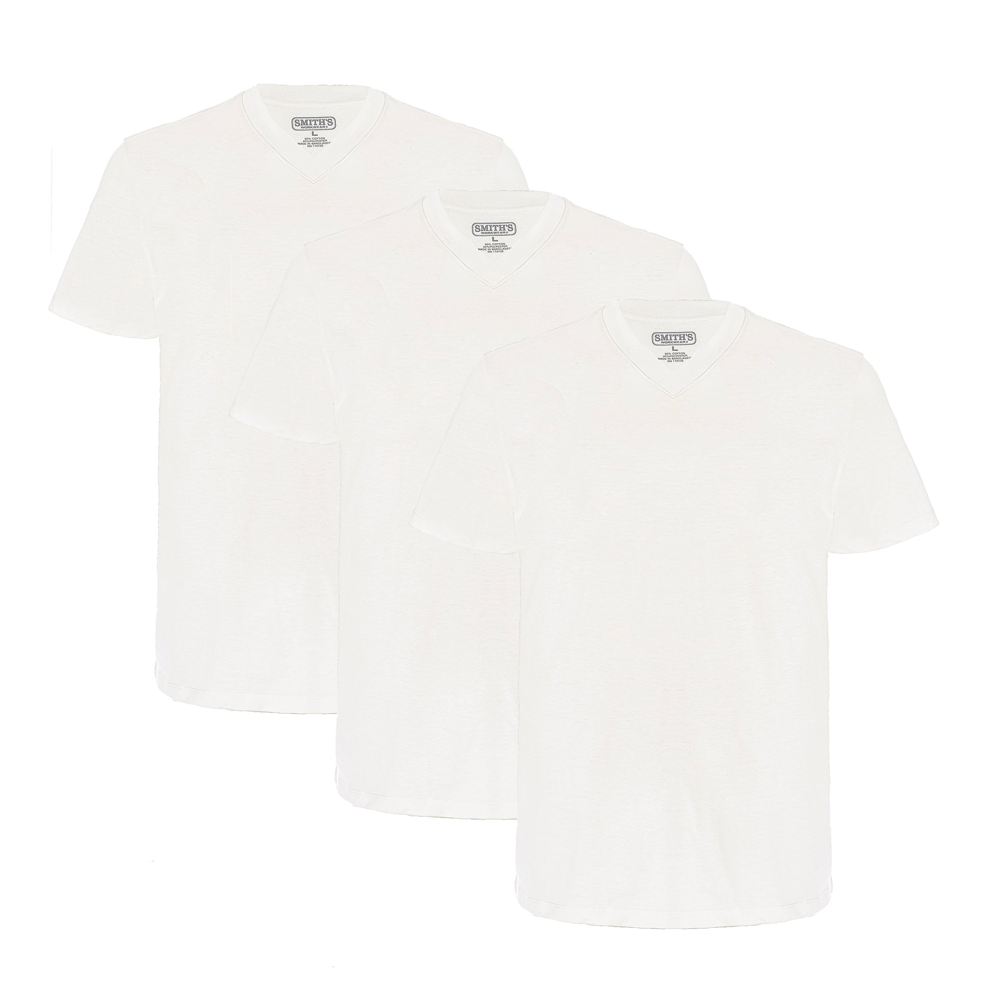 Smiths 3-pack Quick Dry V-neck Tees Mens Style : Sm4667pk3