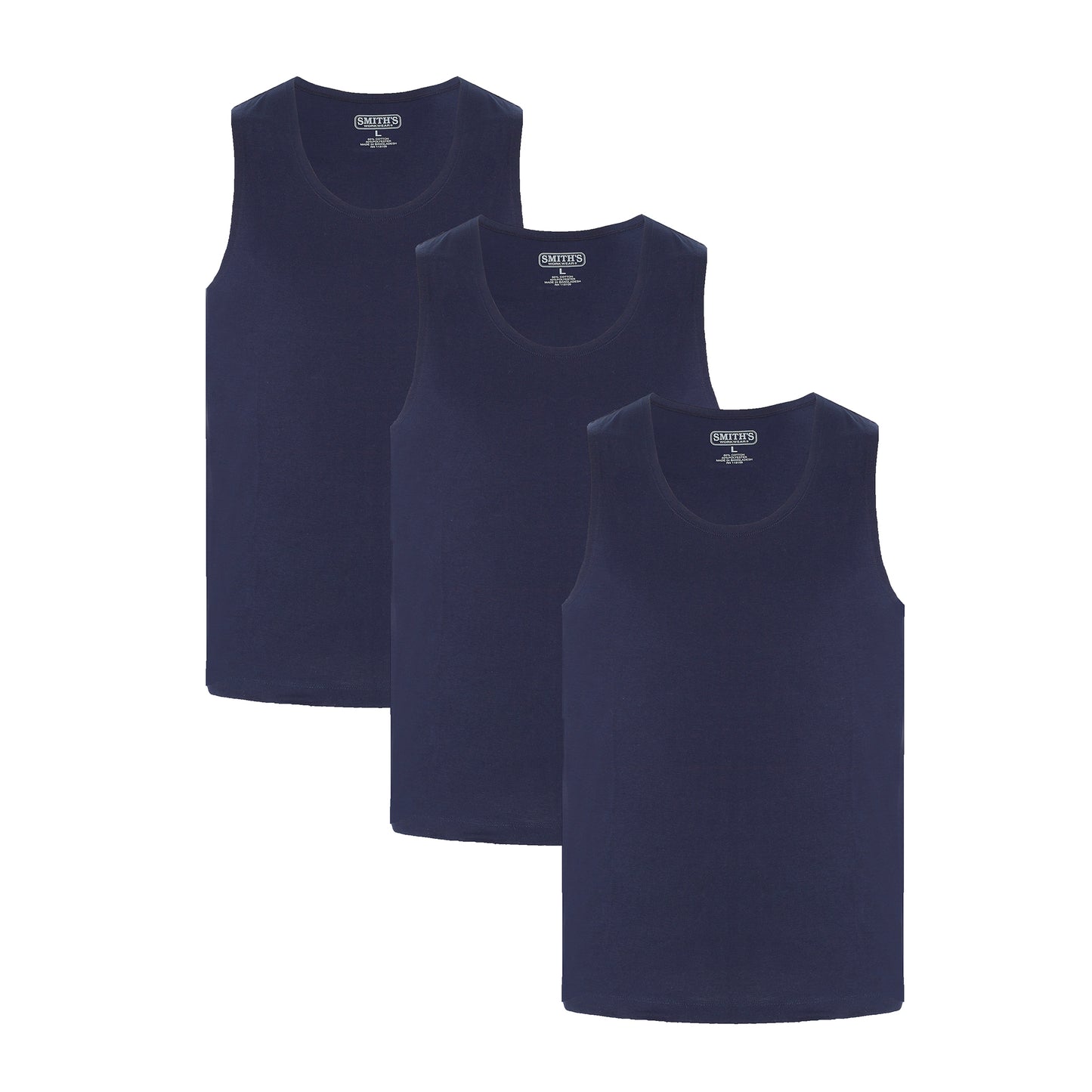 Smiths 3-pack Quick Dry Tank Tops Mens Style : Sm4670pk3