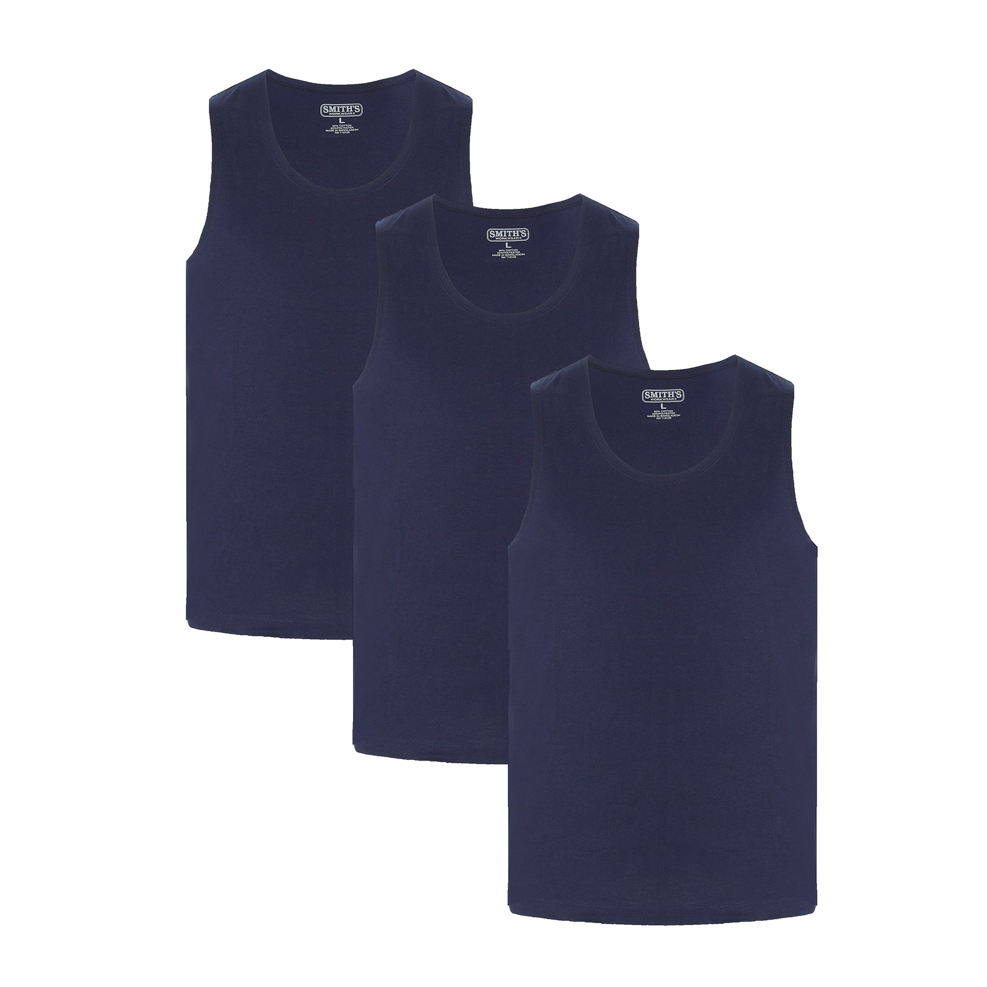 Smiths 3-pack Quick Dry Tank Tops Mens Style : Sm4670pk3