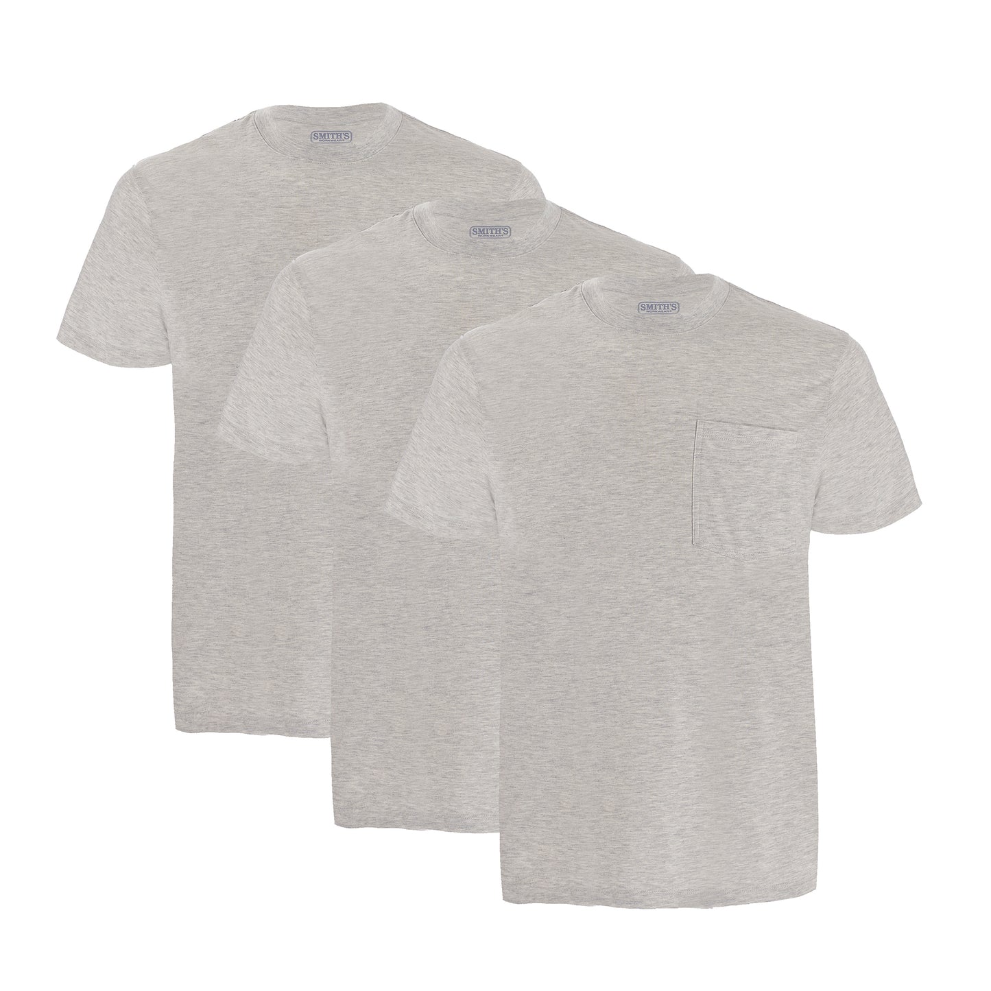 Smiths 3-pack Quick Dry Pocket Tees Mens Style : Sm4666xpk3